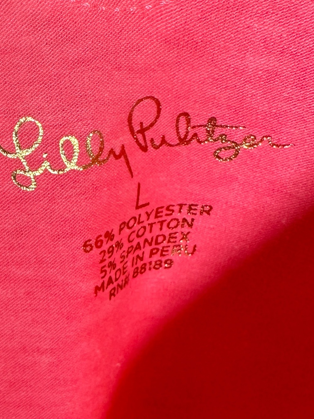 NWT Lilly Pulitzer Alessa Ruffle Women’s Tank Top in Vibrant Hot Pink Sz. L - Picture 3 of 5